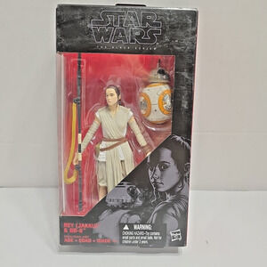 Hasbro Star Wars The Black Series 6-Inch Rey Jakku and BB-8 Action Figure